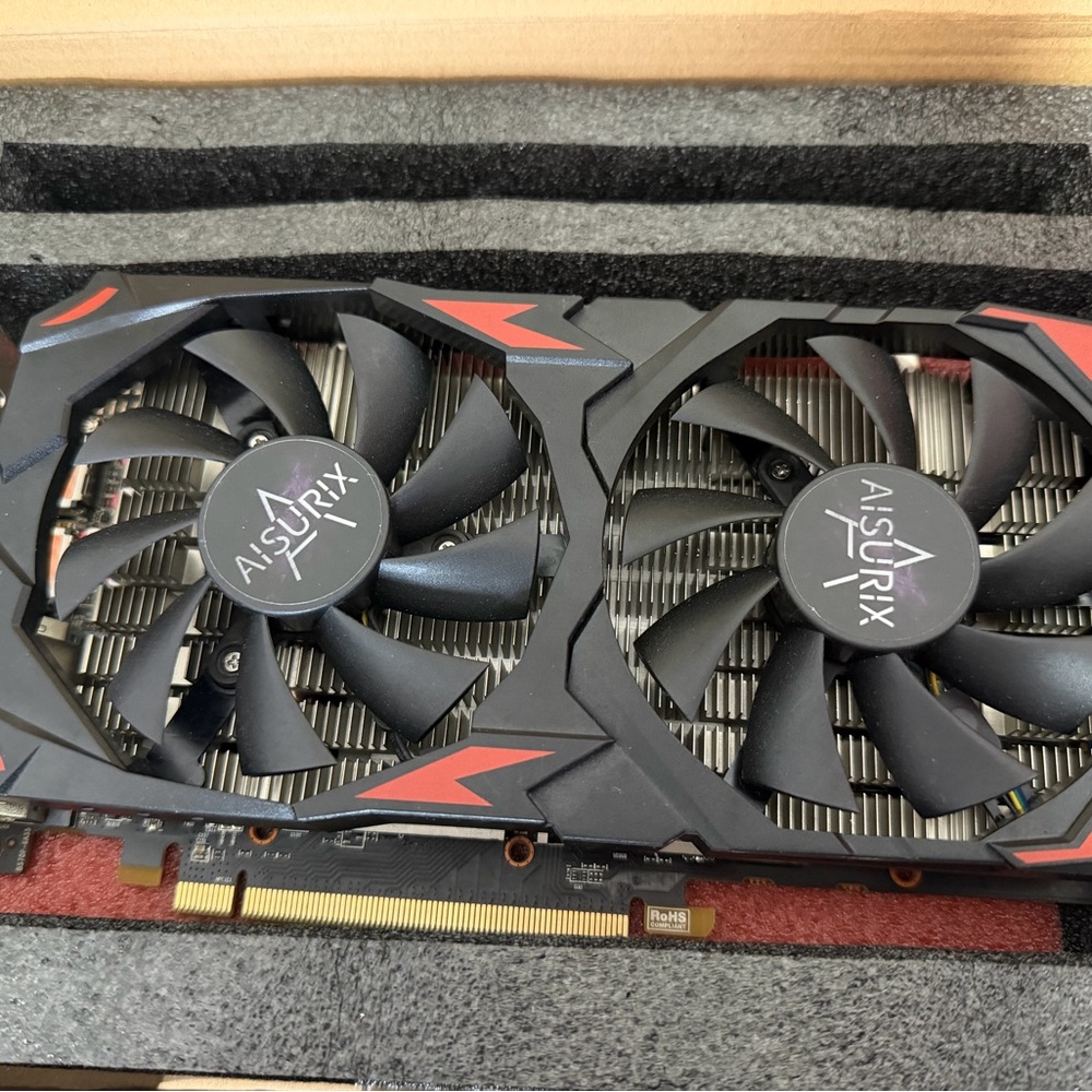ASUS Aisurix Graphics Card with Purple and Black Design